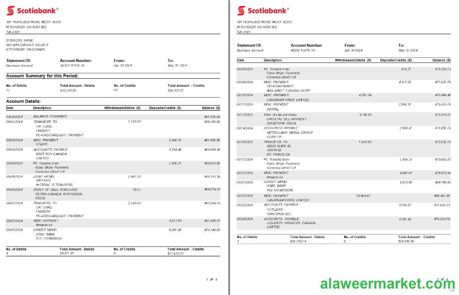 Canada Ontario Scotiabank business 1-2 scr